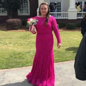Hot Pink Prom Dress